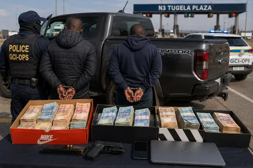Man arrested with R1.1 million hidden in Ford Raptor as two are nabbed for R200,000 police bribery