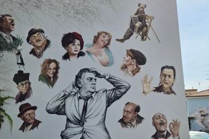 Murales del Borgo San Giuliano in Rimini, Italy