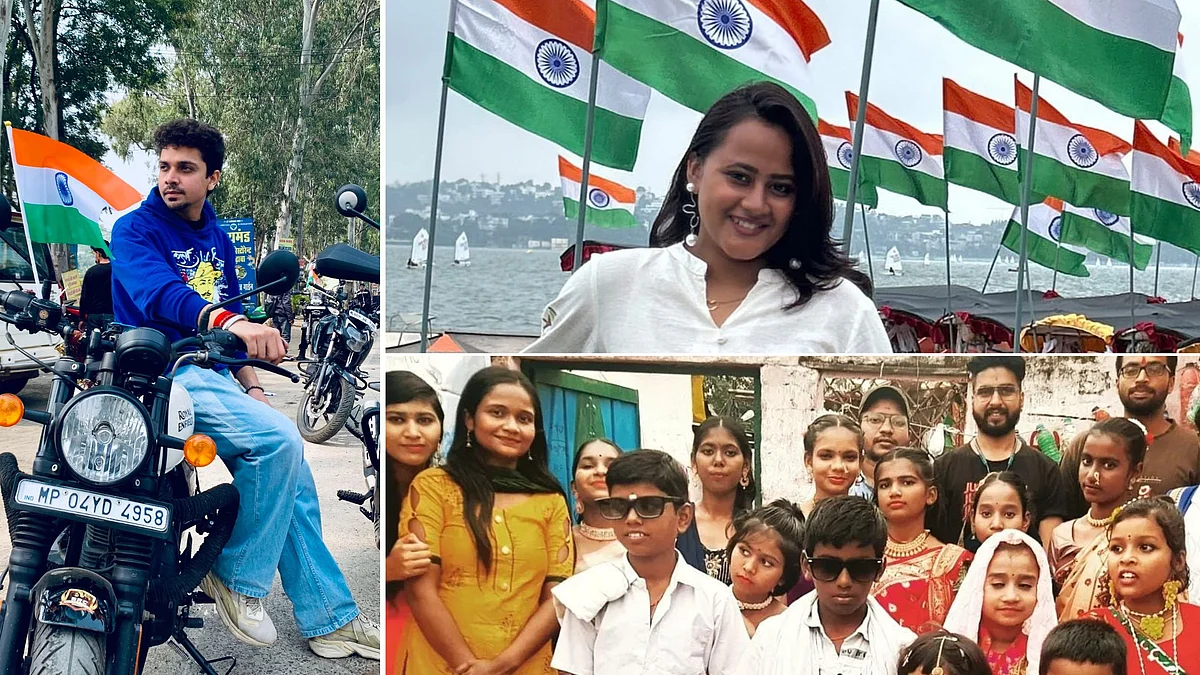 Independence Day 2026: Bhopal Gen Z Celebrates With Slum Children, Reels Contest And Bike Rides