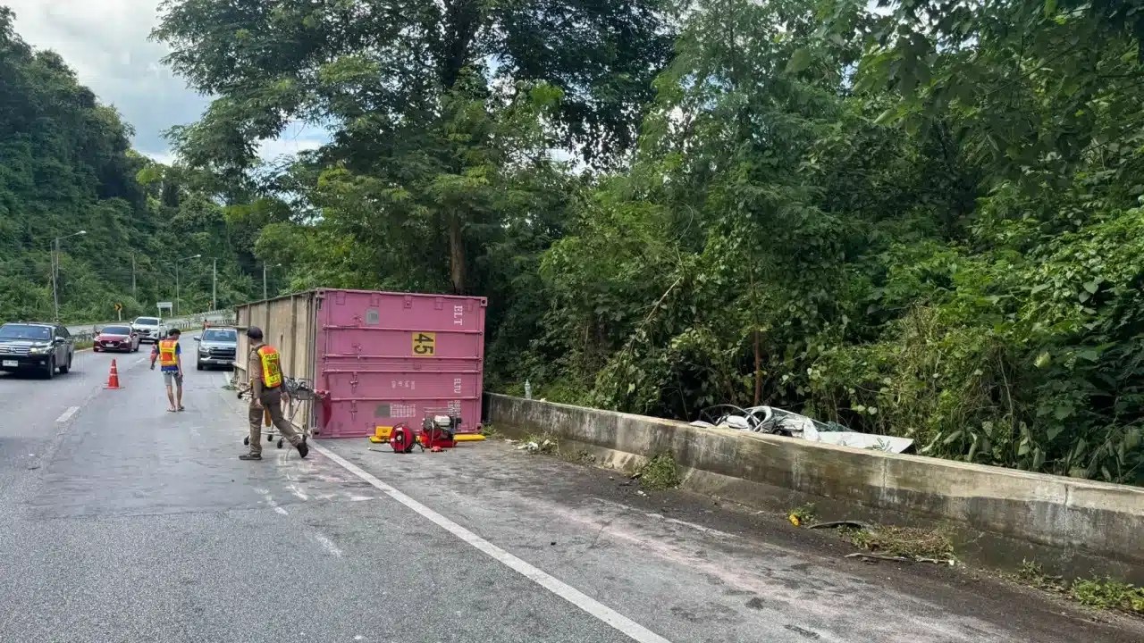 Runaway Container Crushes Car, Killing 2 Athletes