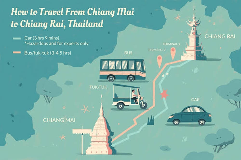 Chiang Mai to Chiang Rai: Bus, Minivan, or Private Driver (2026)