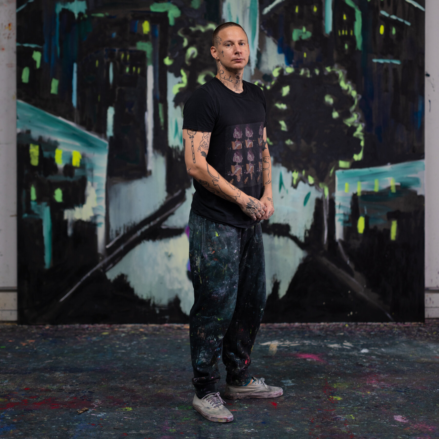 Florian Krewer, a German-Born New York Painter, Explores the Spaces Between