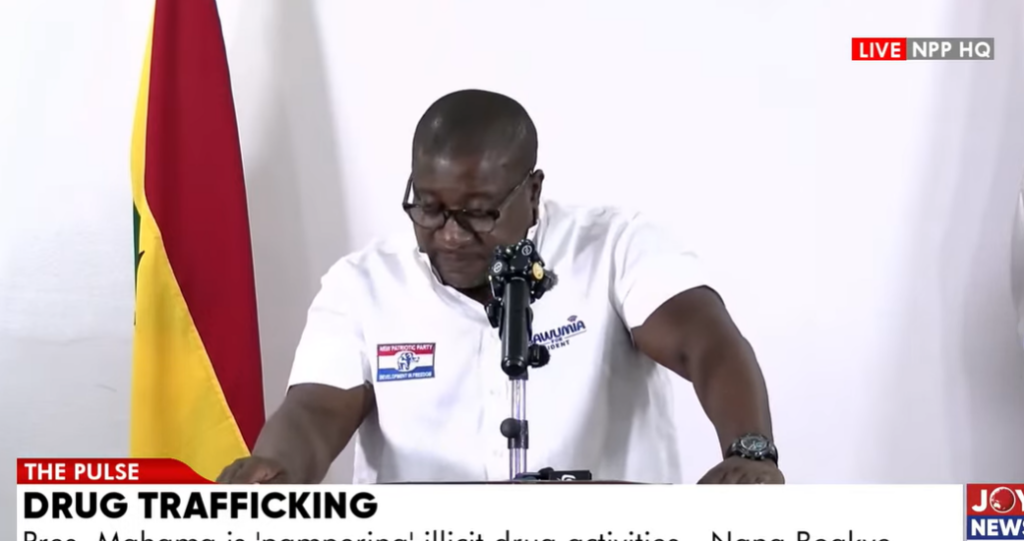 NPP demands dismisssal of officials over cocaine busts, accuses Mahama of weak leadership