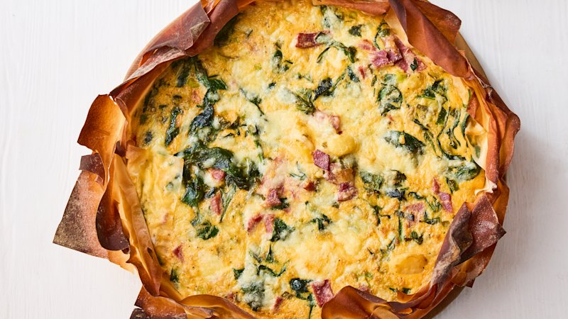 How to make Jamie Oliver’s easy cheesy ham filo ‘quichy’ in 20 minutes
