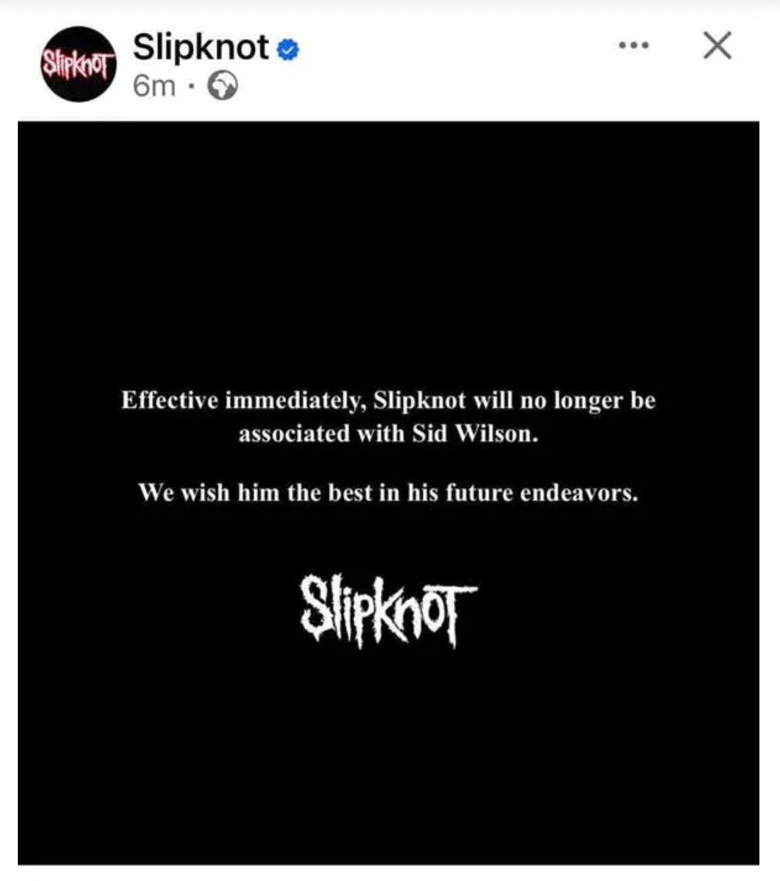 Slipknot Officially Part Ways with Sid Wilson