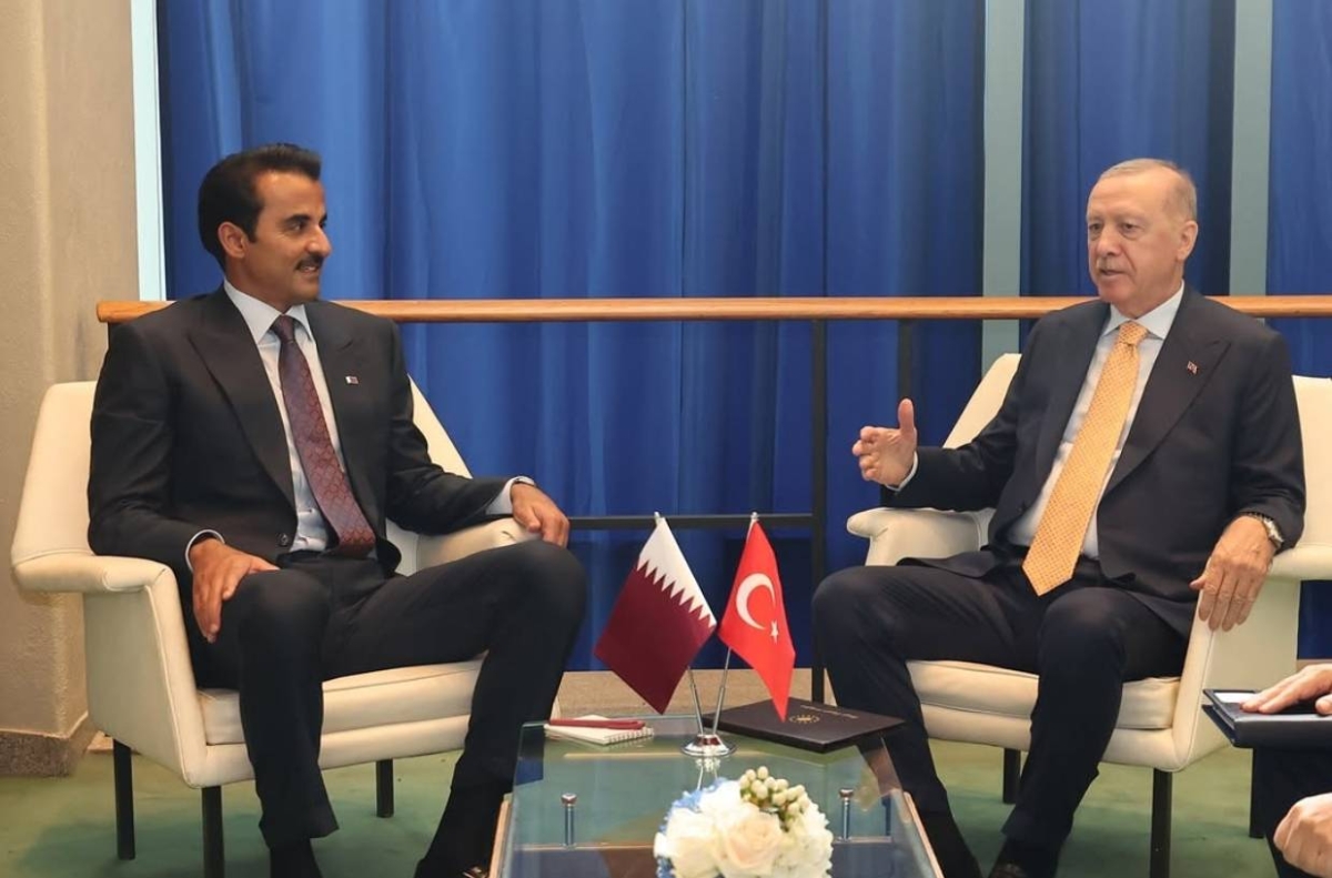HH the Amir meets Turkish president