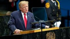 Trump tells UN he has 'big decision' on whether to 'annihilate' Iran or make peace deal
