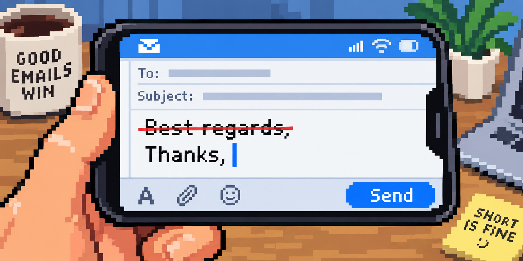 Nobody actually writes Best regards