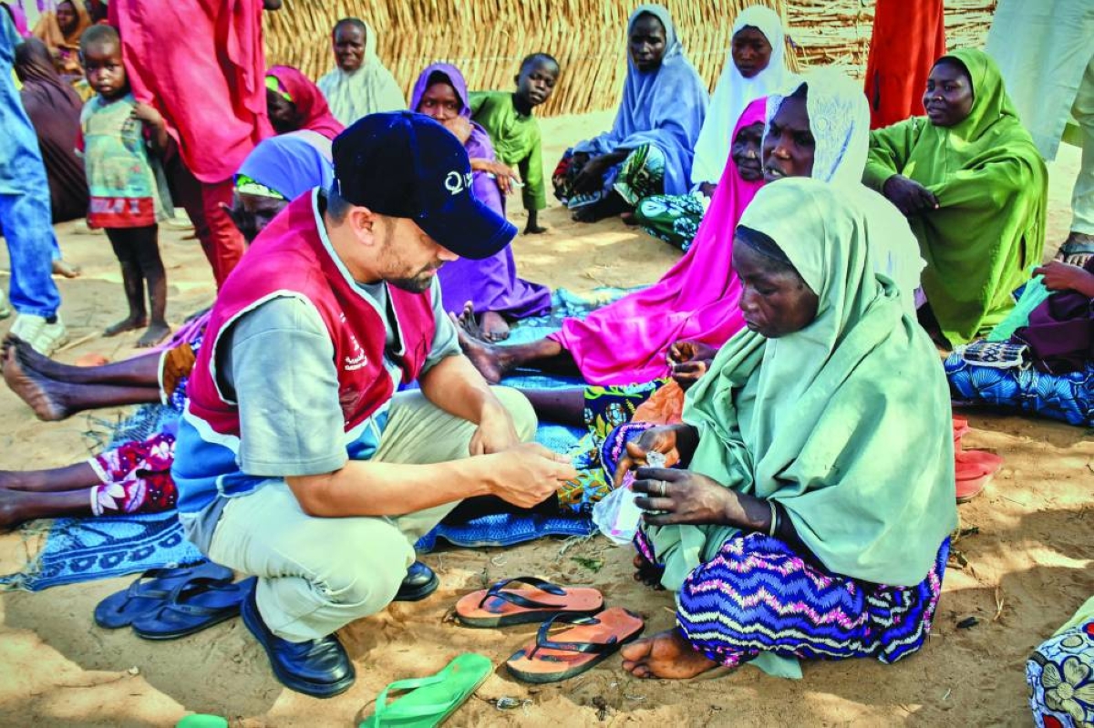 Qatar Charity provides food aid to displaced, vulnerable people in Nigeria