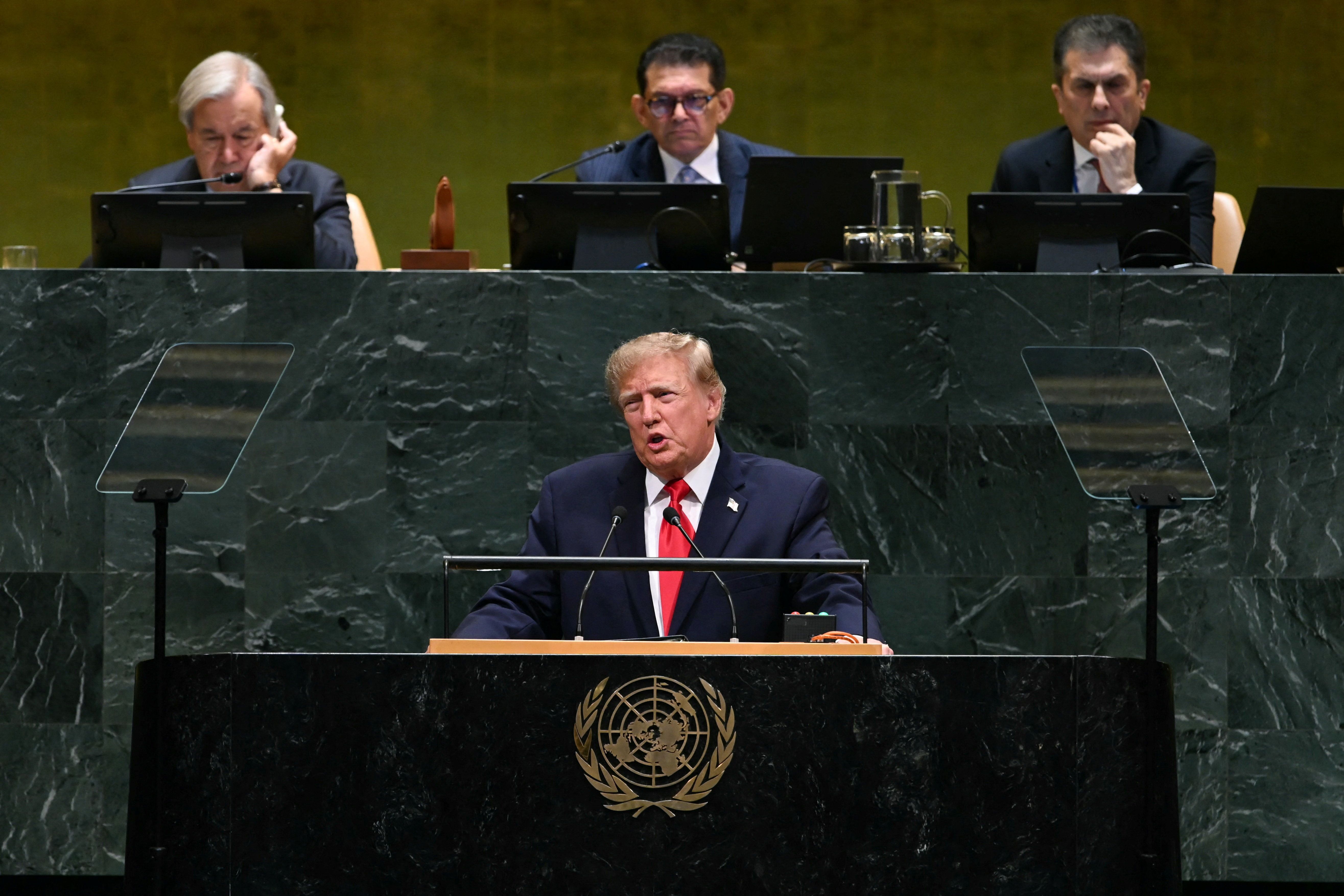 Defiant UNGA speech belies Trump's woes