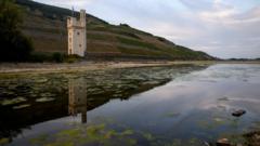 Rhine falls to record low levels as drought strains Europe's rivers