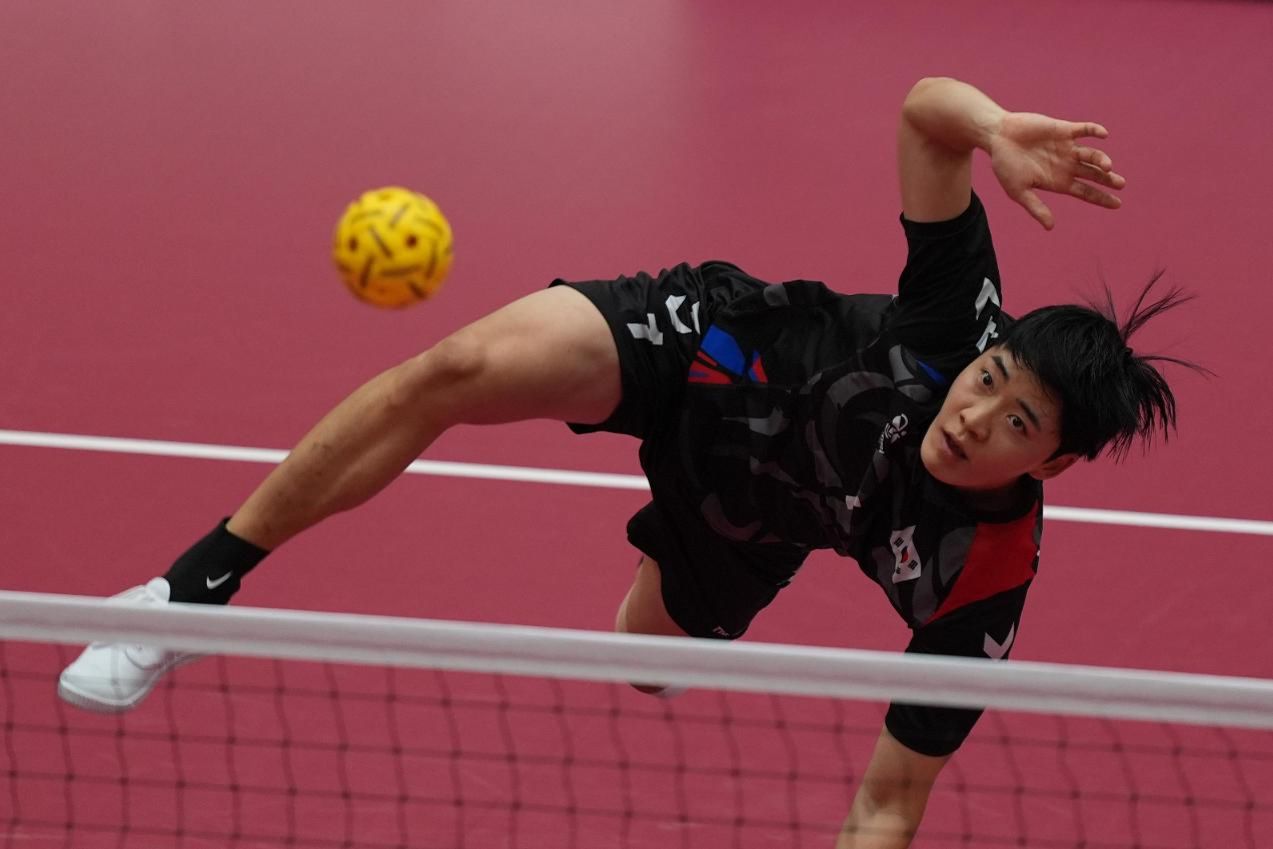 [PHOTOS] S. Korean men's sepak takraw falls 3-0 to Indonesia, ending medal hopes at Asian Games