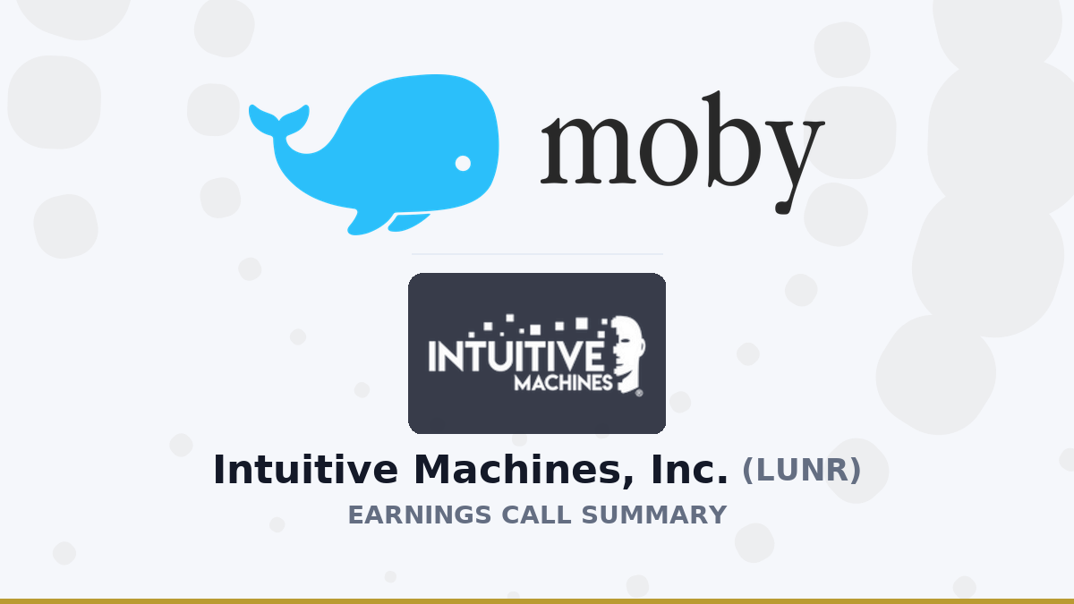 Intuitive Machines, Inc. Q2 2026 Earnings Call Summary