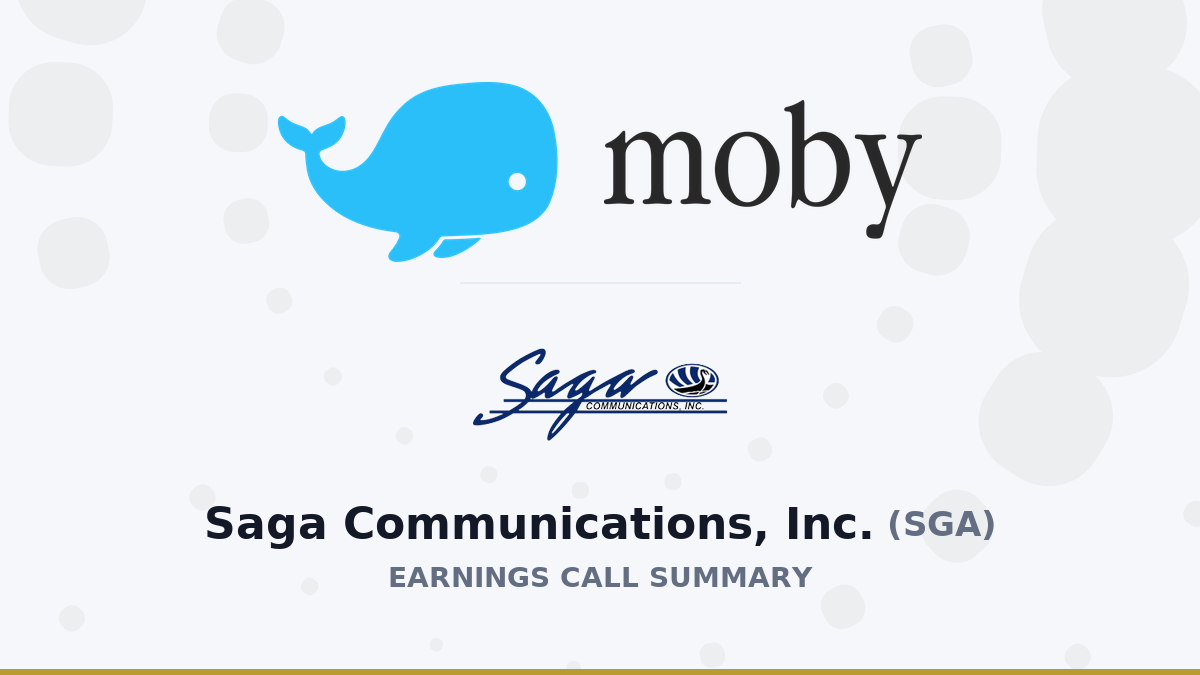 Saga Communications, Inc. Q2 2026 Earnings Call Summary