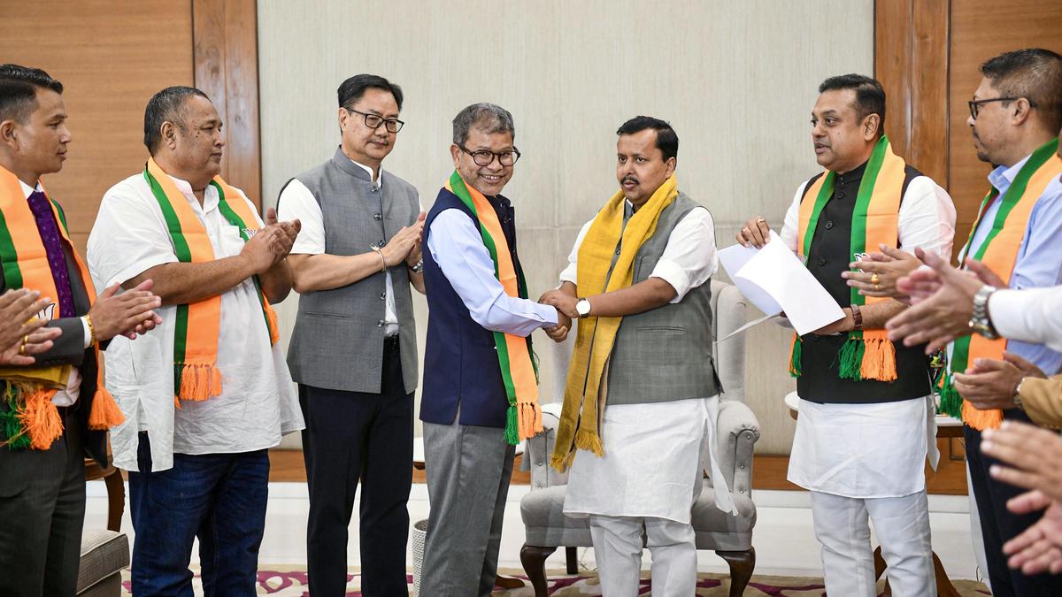 Eight Meghalaya UDP MLAs join BJP