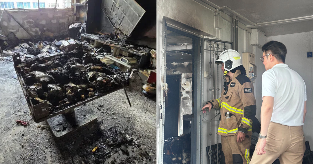 Automatic mahjong table blamed for fire in AMK HDB flat, 2 children, 18 & 21, trapped in unit