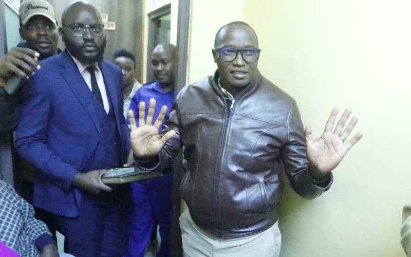 Tension at Kamukunji Police Station as leaders demand Kaguchia's release