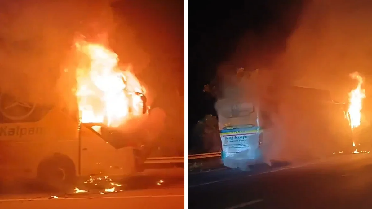 Greater Noida Bus Fire: Driver-Conductor Laughed After Passengers Raised Alert, Both Kept Smoking & Told Them 'Marna Hai Toh Maro'