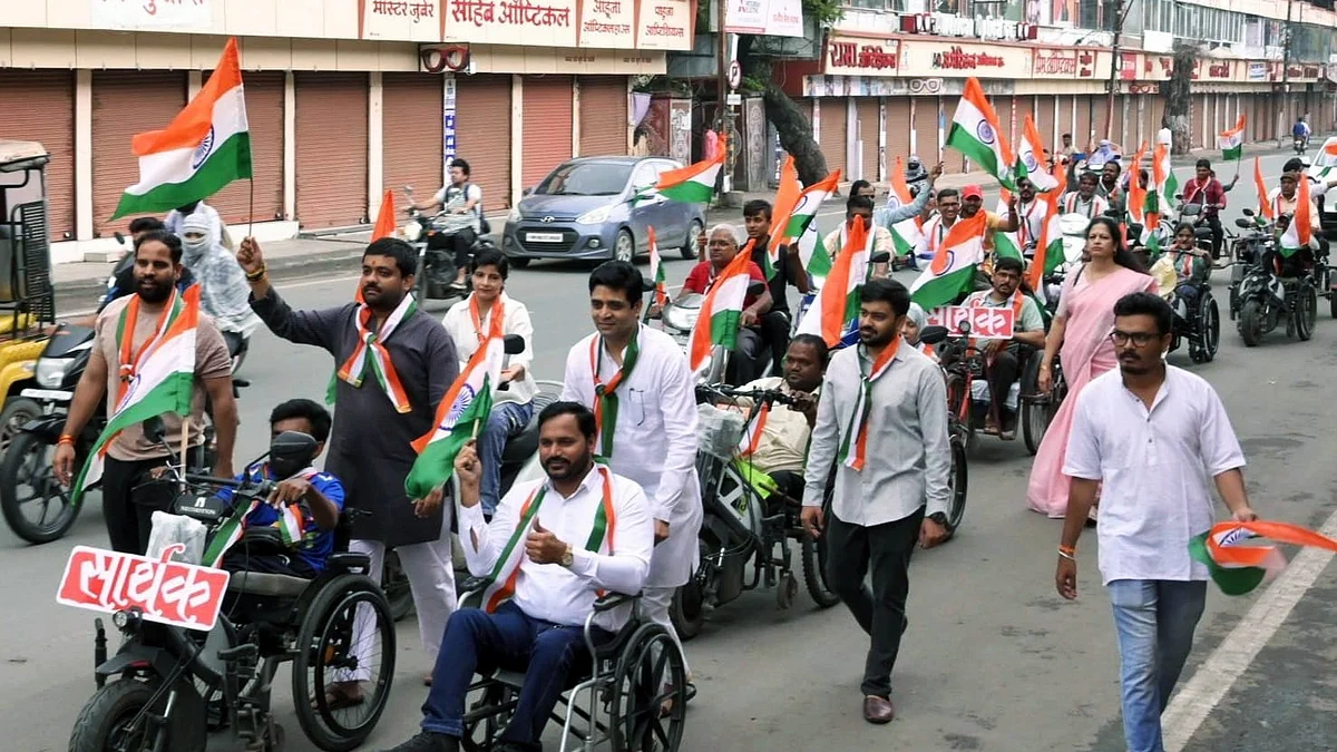 Wheelchair Tiranga Yatra Highlights Patriotism, Equal Participation Ahead Of Independence Day In Indore