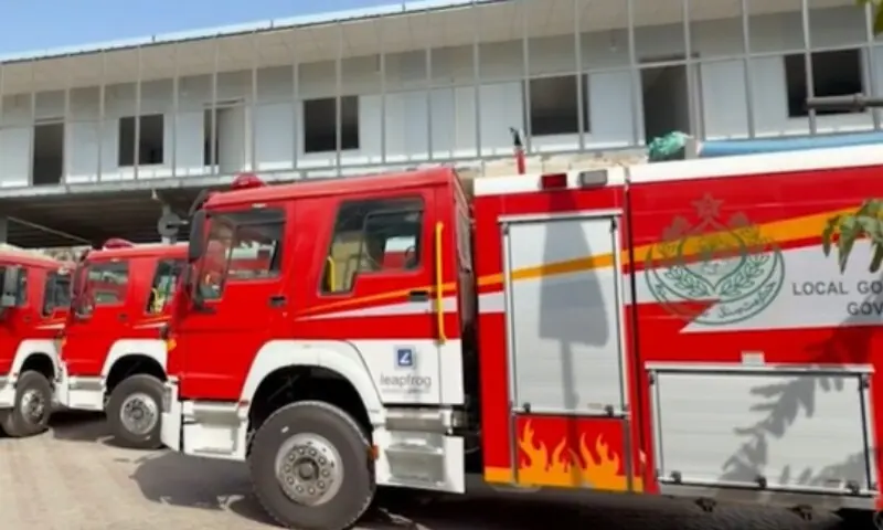 Rescue 1122 gets 35 modern fire tenders to meet emergency