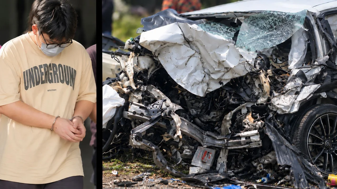 Mercedes driver, 19, pleads not guilty over Johor crash that killed 5 people, including his own brother & 10 y/o girl