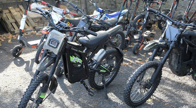 Gardaí in Dublin seize scramblers, e-bikes and e-scooters