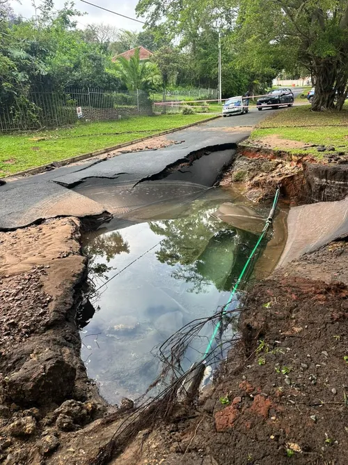 Resident Sharan Baijnath tells how repeat water-main burst flooded homes and yards