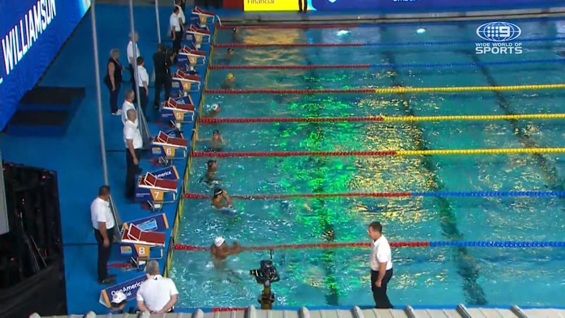 Williamson pips rival for gold in 50m breaststroke