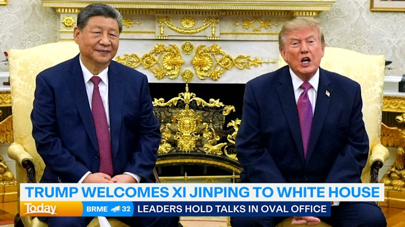 Donald Trump hosts China president at White House