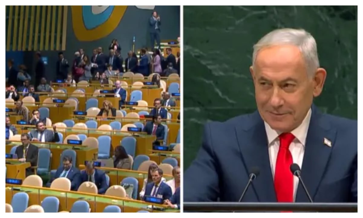 UNGA: Delegates walk out as Netanyahu takes podium