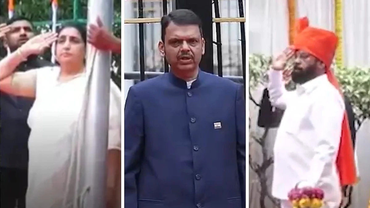 Maharashtra Celebrates 80th Independence Day: CM Devendra Fadnavis, Deputy CMs Eknath Shinde & Sunetra Pawar Hoist Tricolour Across State