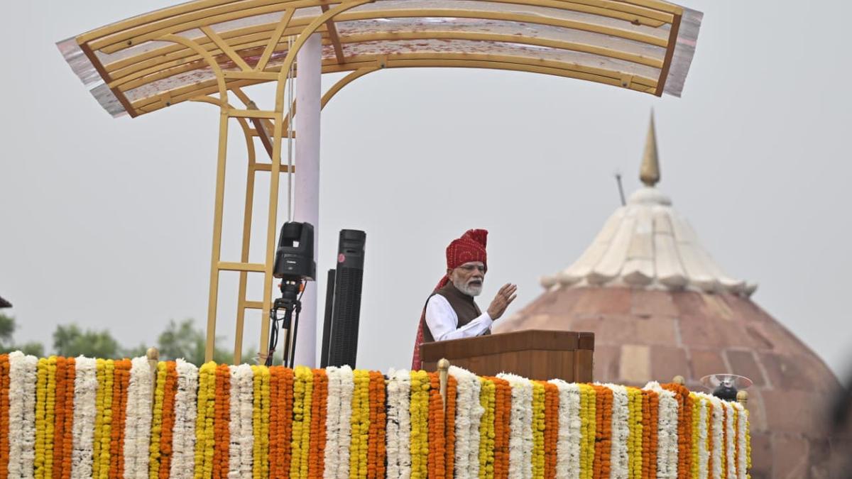 Independence Day 2026: PM Modi appeals to Oppn. to help implement women’s quota, says ‘you may take the credit’