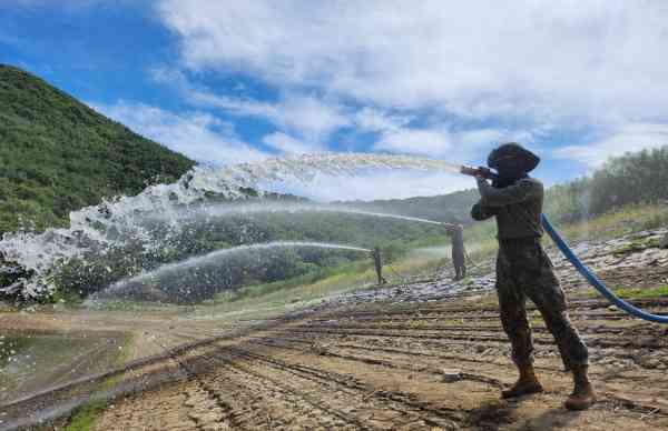 Military Vehicles Mobilized to Supply Water to Drought-Stricken S. Gyeongsang