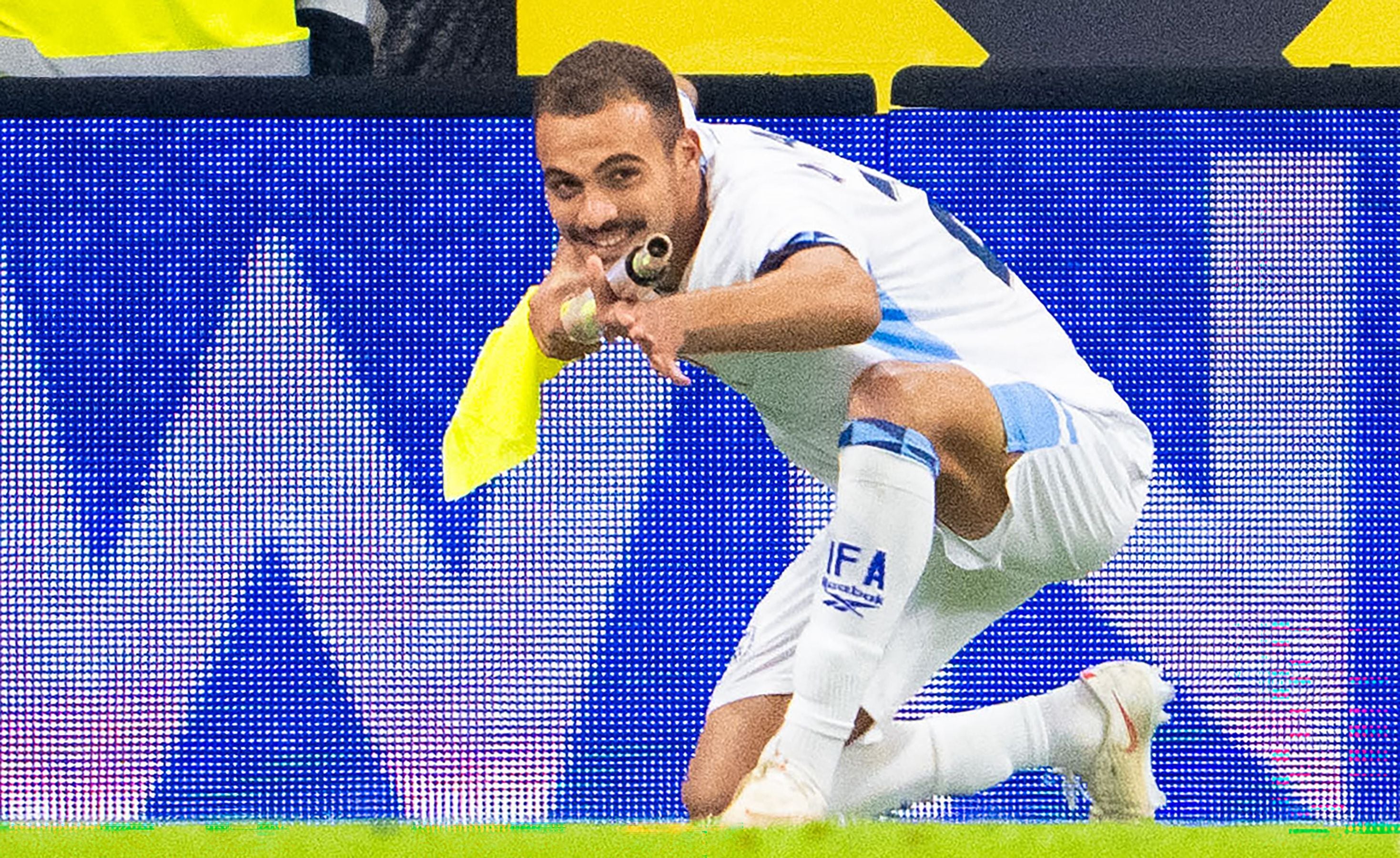 Israeli player sent off for gun celebration in Nations League match