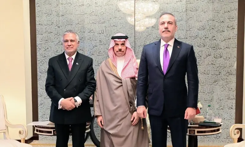Dar, Saudi and Turkish counterparts review progress on institutionalising tripartite defence pact