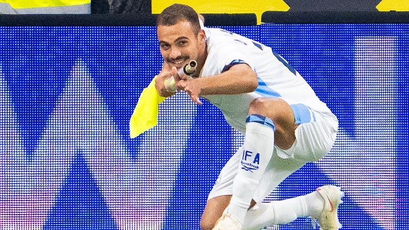 Israel's Farchi sent off after gun gesture celebration