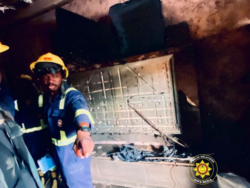 GNFS swift response saves three bedrooms from fire at Amasaman