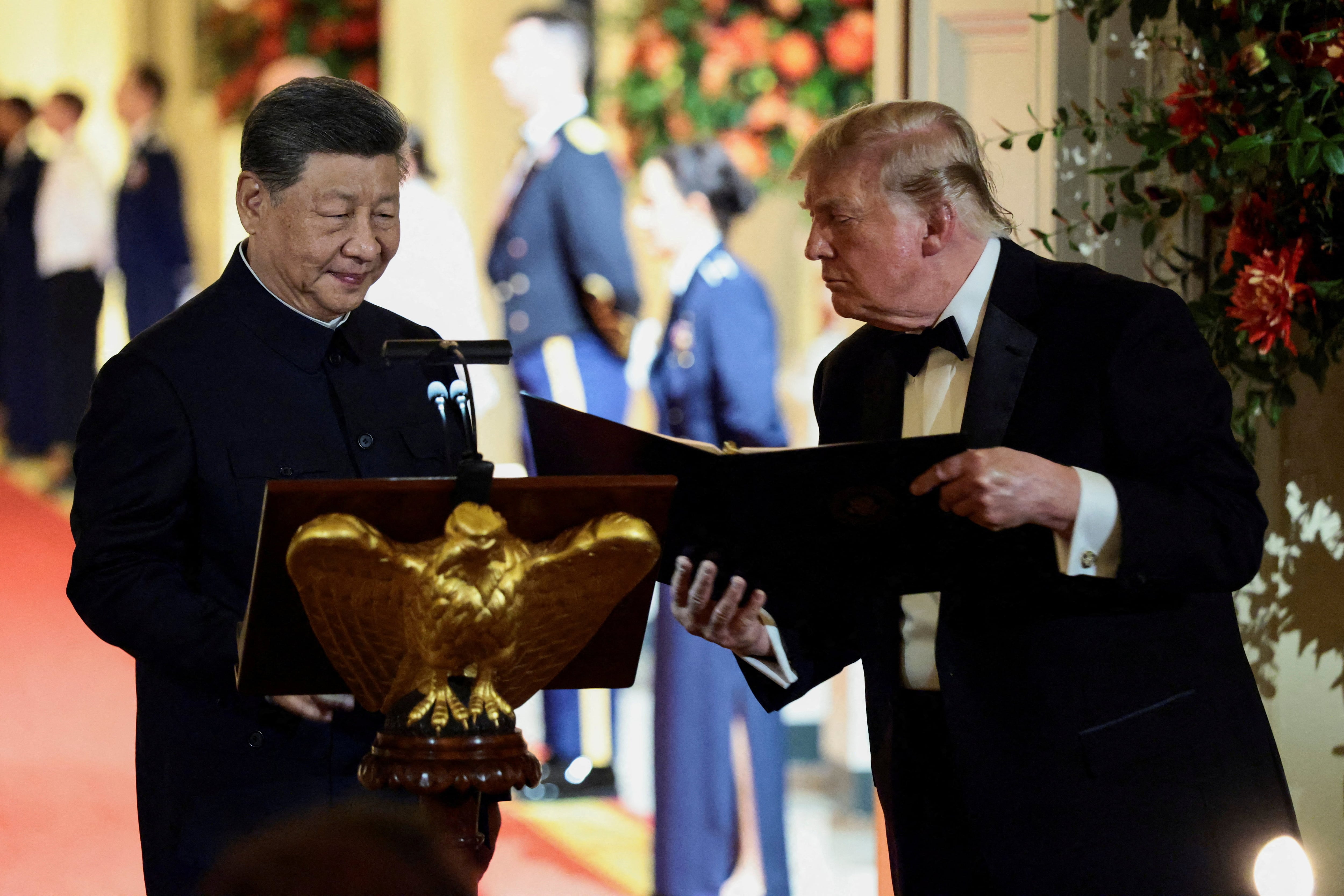 Trump’s state dinner (and a bald eagle) to honor Xi Jinping