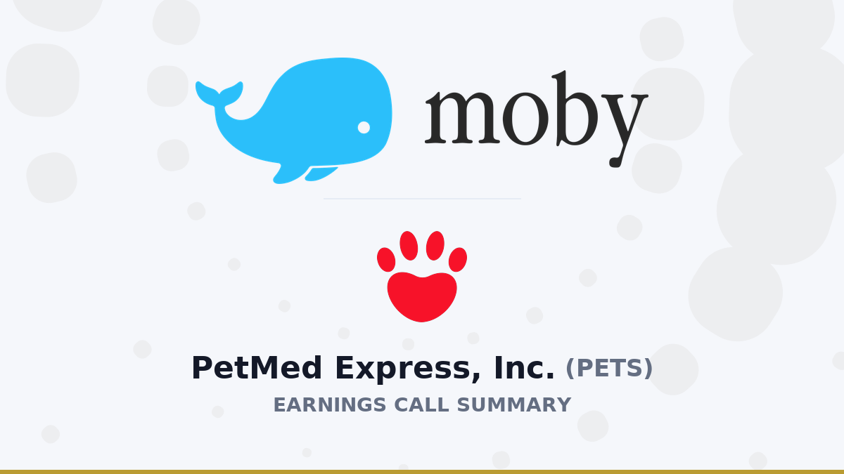 PetMed Express, Inc. Q1 2027 Earnings Call Summary