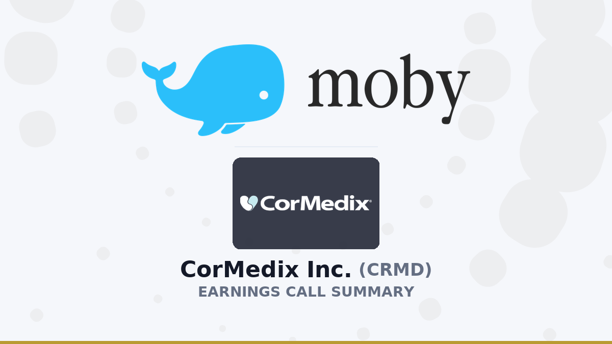 CorMedix Inc. Q2 2026 Earnings Call Summary