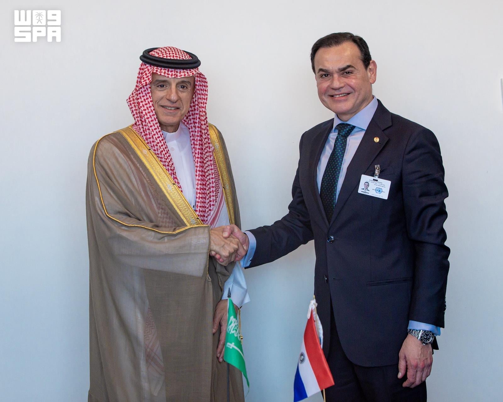 Adel Al-Jubeir discusses cooperation with Paraguayan foreign minister in New York