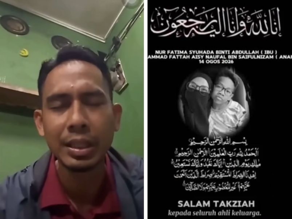 He saw the crash online and knew something was wrong: Father loses wife, son in Temerloh crash