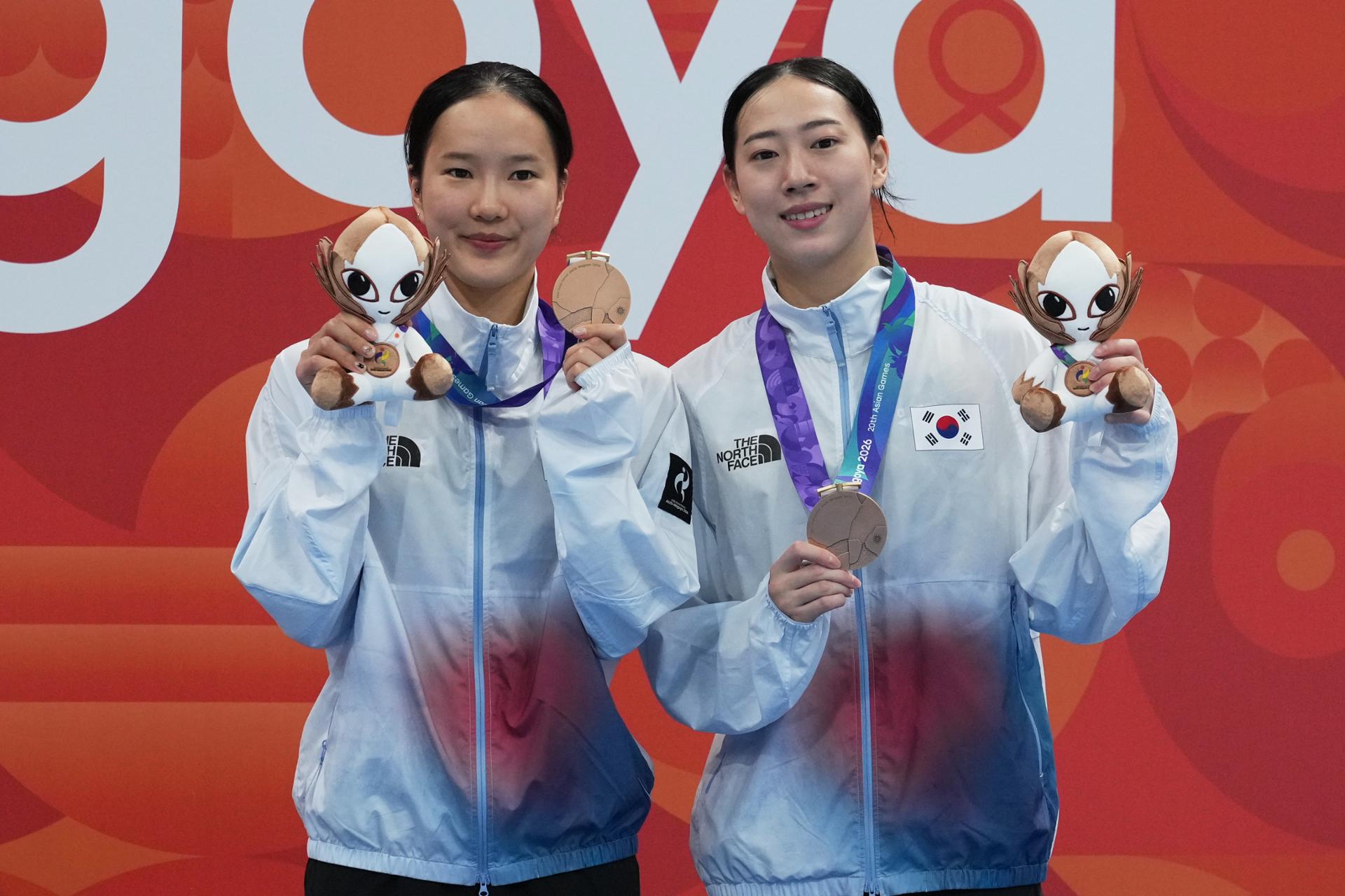 S. Korea wins bronze in women's synchronized 10m diving at Asian Games