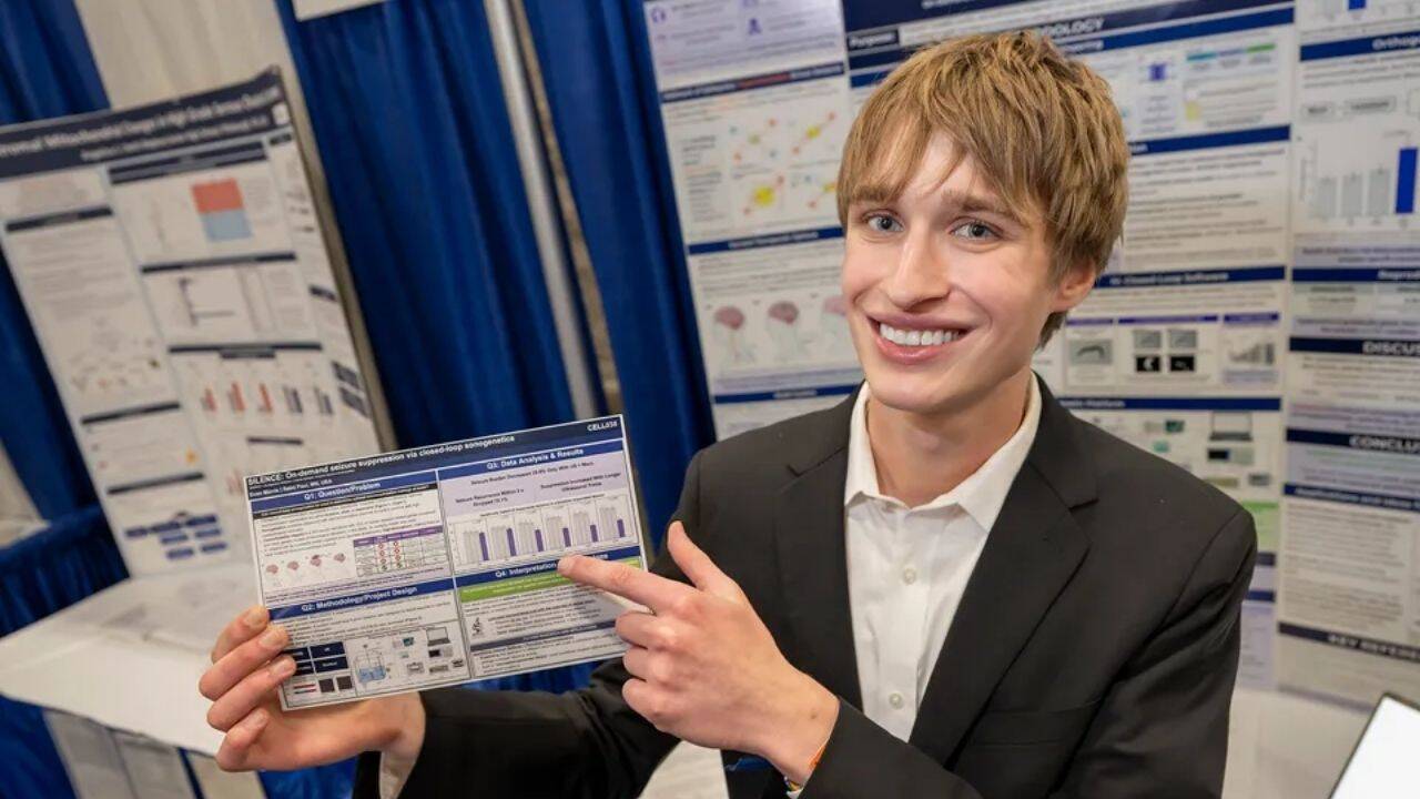 Minnesota teen builds low-cost system that cut seizure recurrence 70% in model