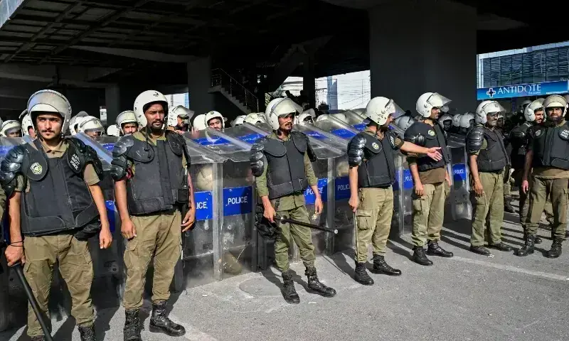 Police deployment, blocking points doubled ahead of PTI march in Rawalpindi division