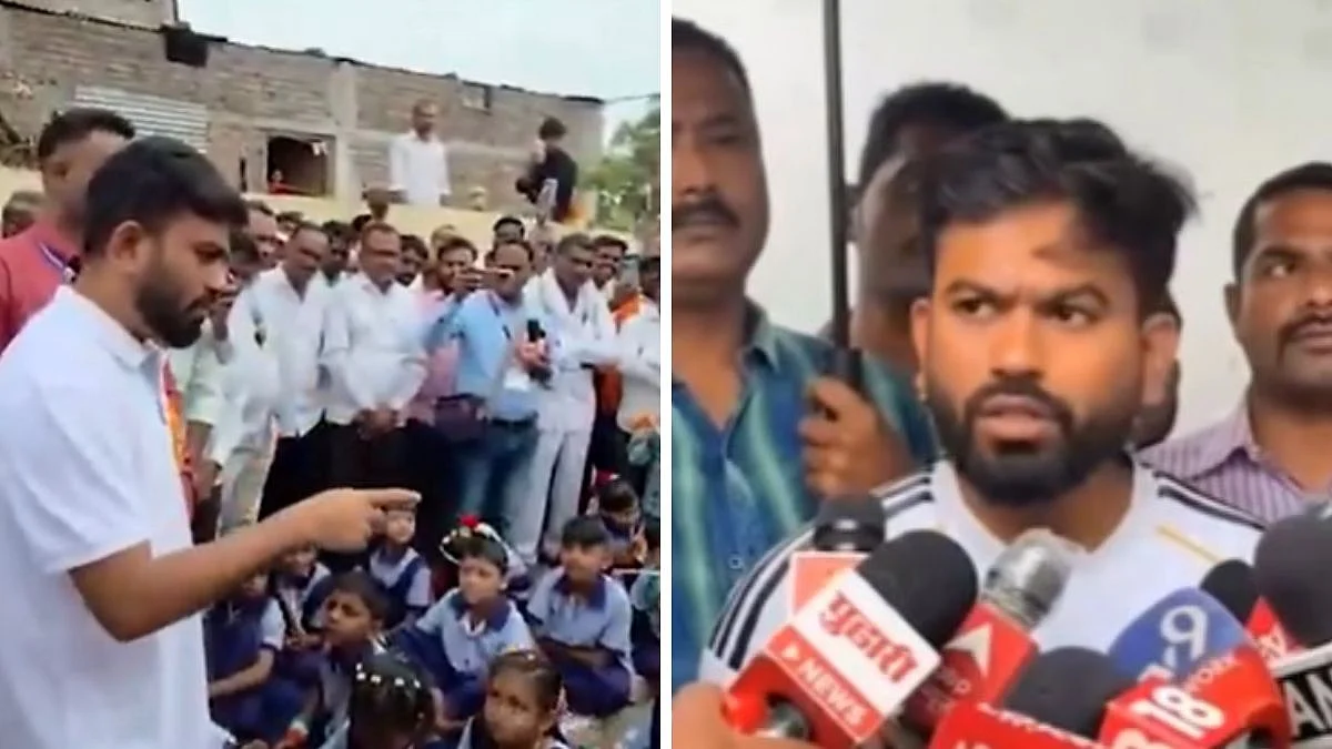 ‘Broken Windows Covered With Banners’: CJP Founder Abhijeet Dipke Visits School In Maharashtra's Hingoli On Independence Day; Highlights Poor Conditions - VIDEO