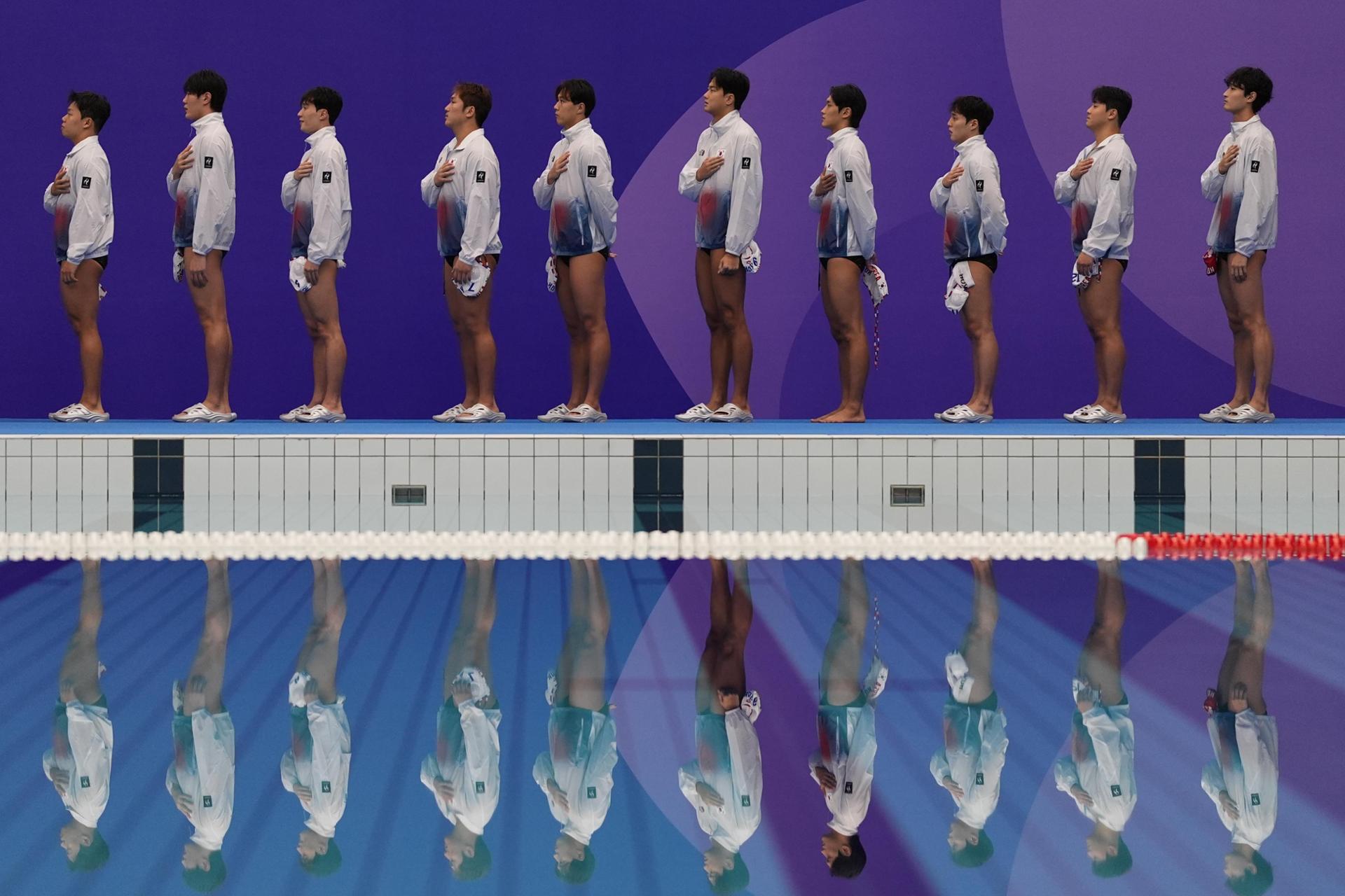 [PHOTOS] S. Korea upsets China in water polo