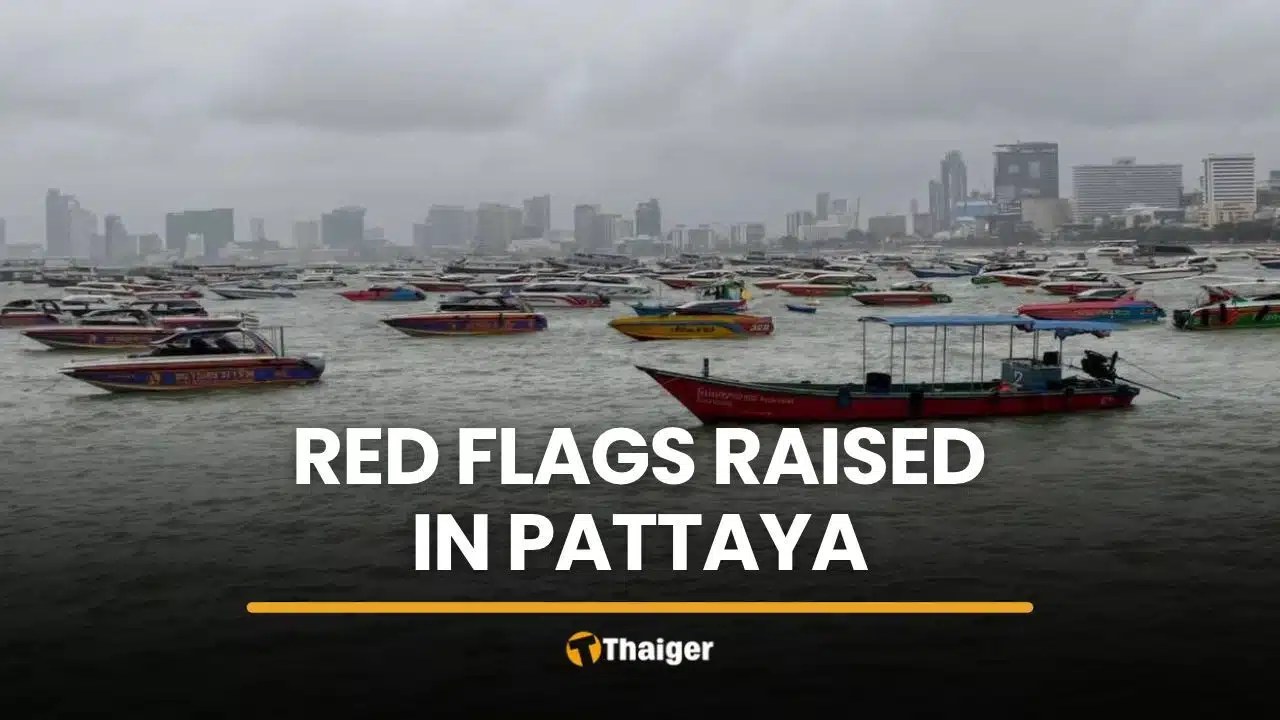 Pattaya raises red flags after six boats sink in rough seas