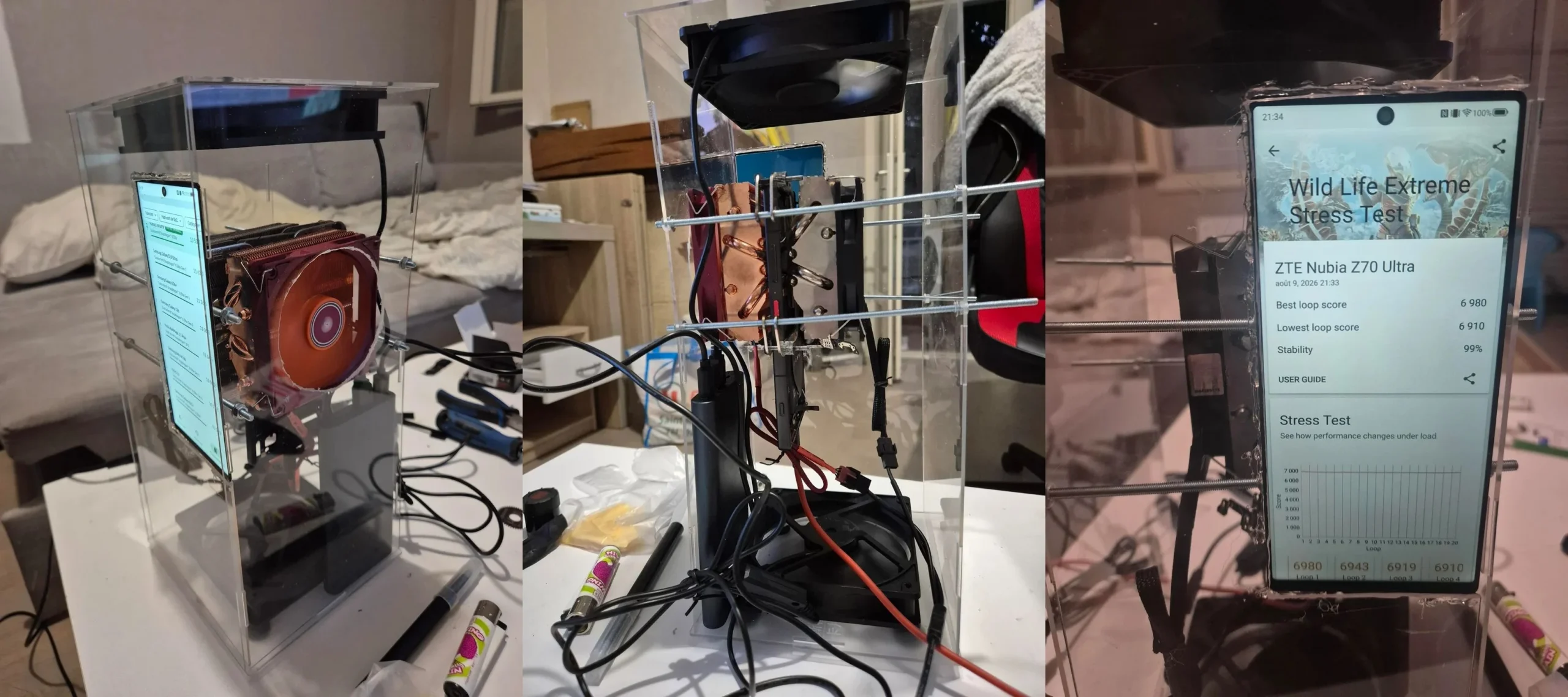 Redditor Cools And Games With Snapdragon 8 Elite Smartphone By Slapping Two CPU Coolers On It